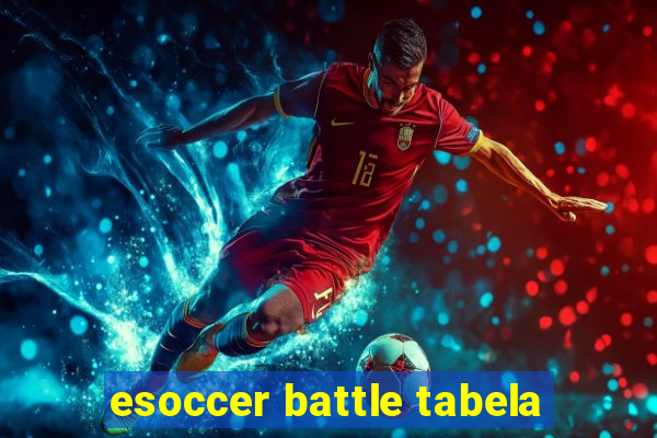 esoccer battle tabela