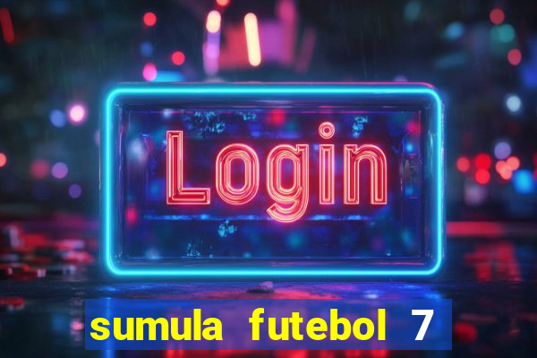 sumula futebol 7 society excel