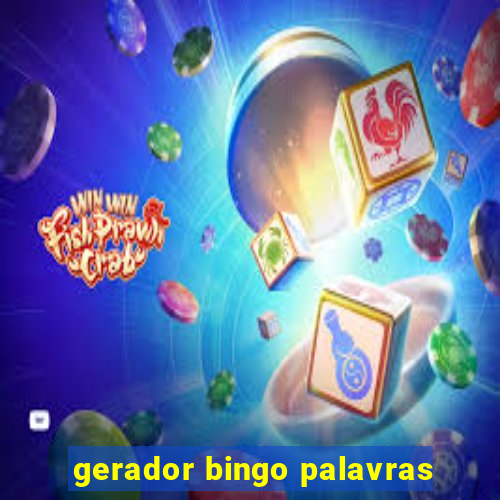 gerador bingo palavras